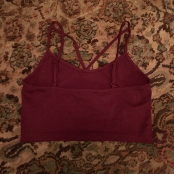 Criss-Cross Maroon Cami - Picture 3 of 3